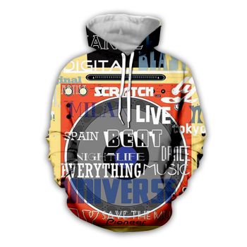 Loose And Gorgeous Colorful Steering Wheel Pattern Car Hoodie