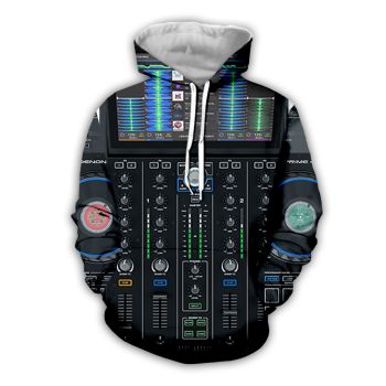 Vintage  Black Steering Wheel Pattern Car Hoodie