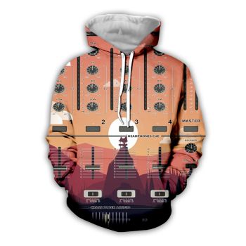 Fashion And Gorgeous Brown Steering Wheel Pattern Car Hoodie