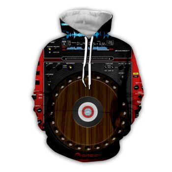 Gorgeous Black Steering Wheel Pattern Car Hoodie