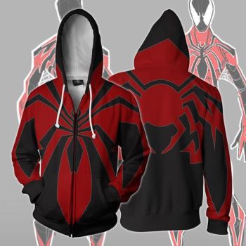 Spider-man red and black Spider-man sweatshirt