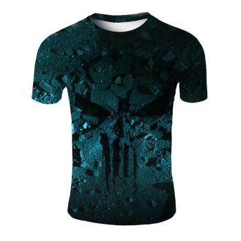  Lunar surface meteorite round neck T-shirt