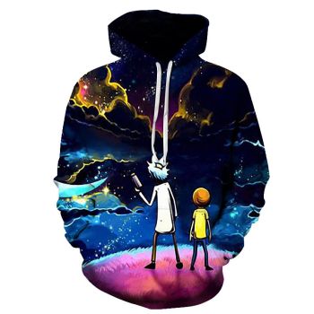 Rick and Morty men and women hooded sweatshirts