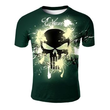  Spider-Man Mask Pattern Short Sleeve 