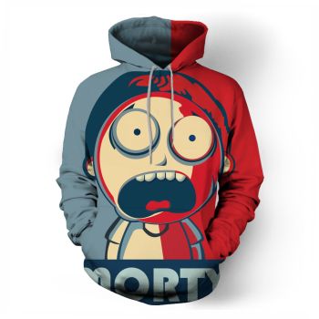 Summer MORTY character pattern sweatshirt