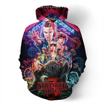 Summer new STRANGER THINGS printed sweatshirt