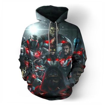  Hero series men's and women's printed sweatshirt 