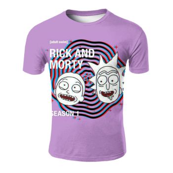  New style RICK AND MORTY short-sleeved tops 