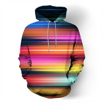  Printed colorful striped sweatshirt 