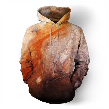  Line 3D abstract pattern printed sweatshirt