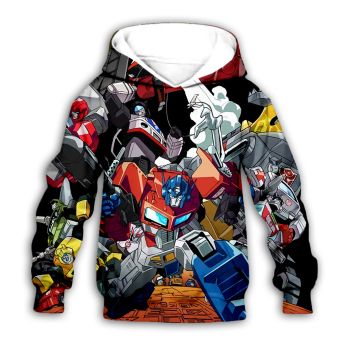 Precious And Gorgeous Colorful Transformers Pattern Transformers Hoodie