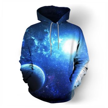  Starry universe men and women casual 3D print sweatshirt
