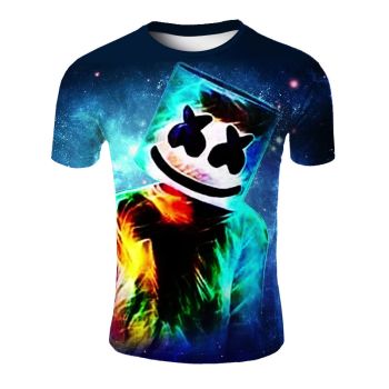 Cotton candy band DJ print T-shirt