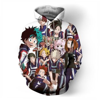 cosplay my hero academy series printed sweatshirt