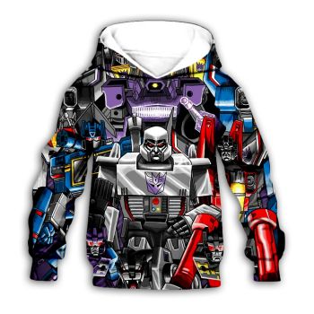 Pretty And Vintage  Colorful Transformers Pattern Transformers Hoodie