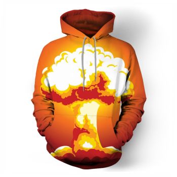 Explosive mushroom cloud fashion sweater