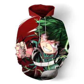 Printed My Hero Academy fashion sweatshirt