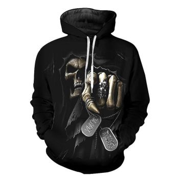  Printed skull fashion trend sweatshirt