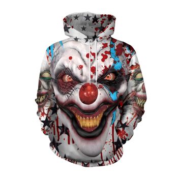  Horror clown hooded fashion sweater 