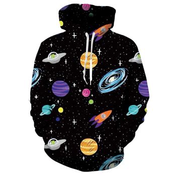 Spacecraft Unisex printed hooded sweatshirt 