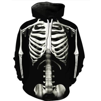 Horror skull series hooded fashion sweatshirt