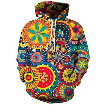  Printed hipster street ethnic style sweatshirt 