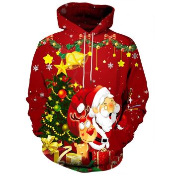  Christmas Santa casual loose sweatshirt 