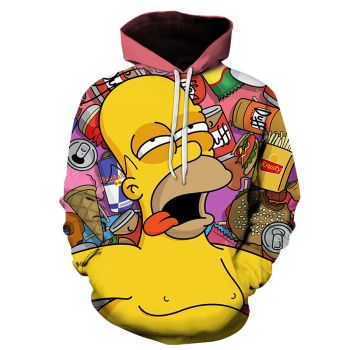  Simpson Series Casual Hooded Sweatshirt