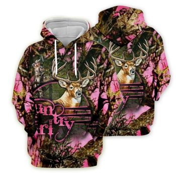Loose Camouflage Hunter Pattern Animals Hoodie