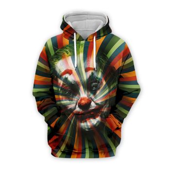 Fashion And Gorgeous Colorful Clowns Pattern Horror Hoodie