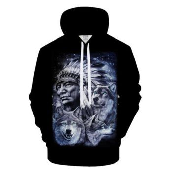 Loose And Gorgeous Black Skull Pattern Halloween Hoodie