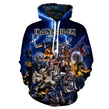  Printed music skull fashion sweatshirt 