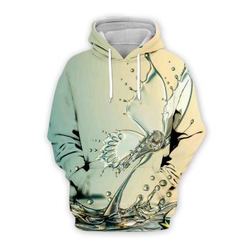Temperament Blue Butterfly Pattern Animals Hoodie