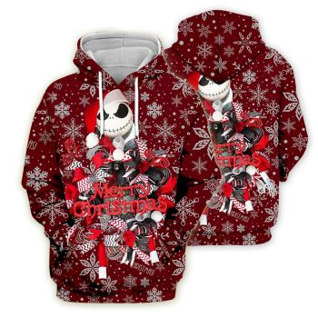 Precious Red Skull Pattern Jack Sally Hoodie