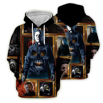 Precious Black Skull Pattern Halloween Hoodie