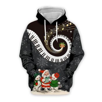 Precious Black Santa Claus Pattern Christmas Hoodie