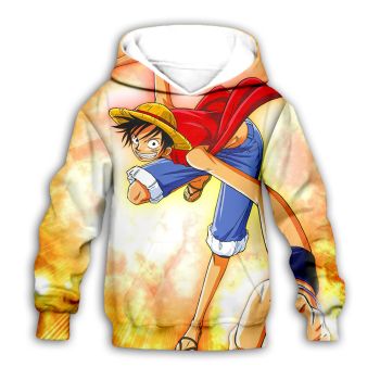  Oversize Yellow Headshot Pattern Oneplece Hoodie