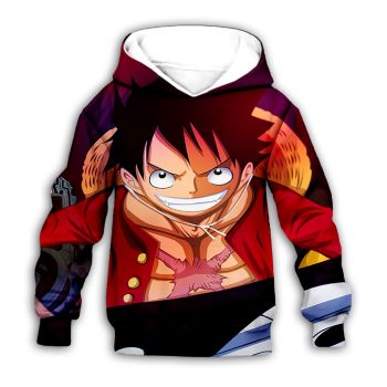  Fashion Red Headshot Pattern Oneplece Hoodie