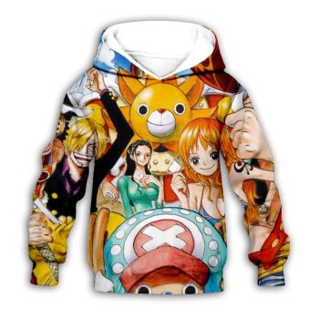  Precious Yellow Headshot Pattern Oneplece Hoodie