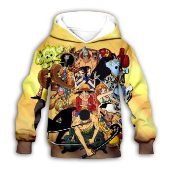  Gorgeous Yellow Headshot Pattern Oneplece Hoodie
