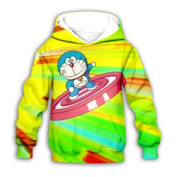 Precious Colorful Doraemon Pattern Doraemon Hoodie