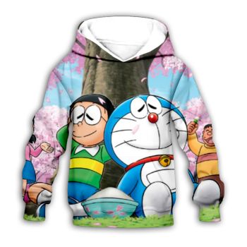 Fashion Colorful Doraemon Pattern Doraemon Hoodie