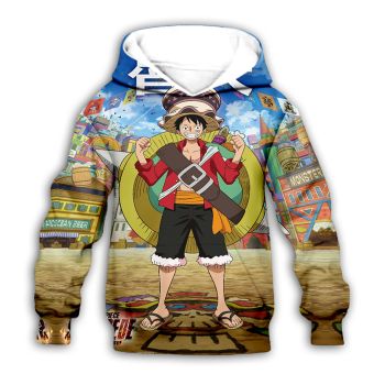  Vintage  Colorful Headshot Pattern Oneplece Hoodie