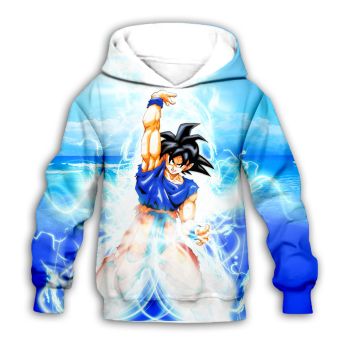 Cute Blue Headshot Pattern Dragonball Hoodie