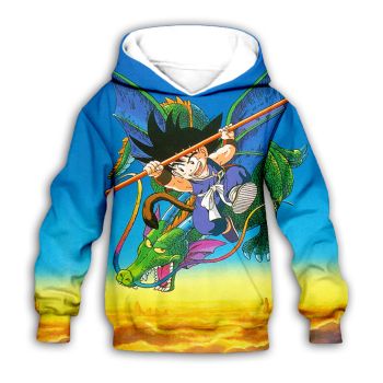 Fashion And Gorgeous Blue Headshot Pattern Dragonball Hoodie