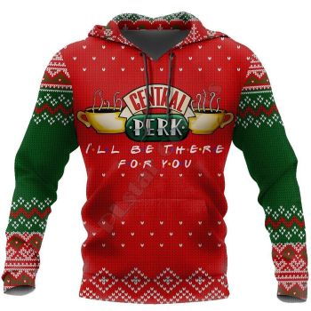Street Red Green Cup Pattern Christmas Hoodie