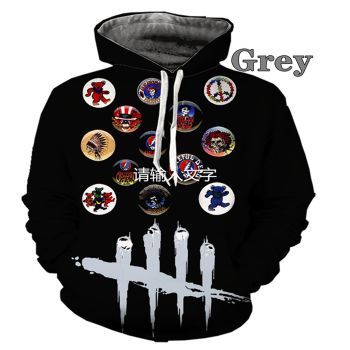 Temperament Blakc Skull Pattern Halloween Hoodie