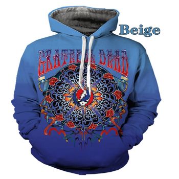 Loose And Fashion Blue Lightning Pattern Halloween Hoodie