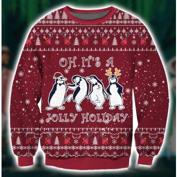 Jolly Holiday 3D Christmas Ugly Sweater