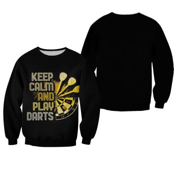 Darts Sweatershirt - Keep Calm And Play Darts
